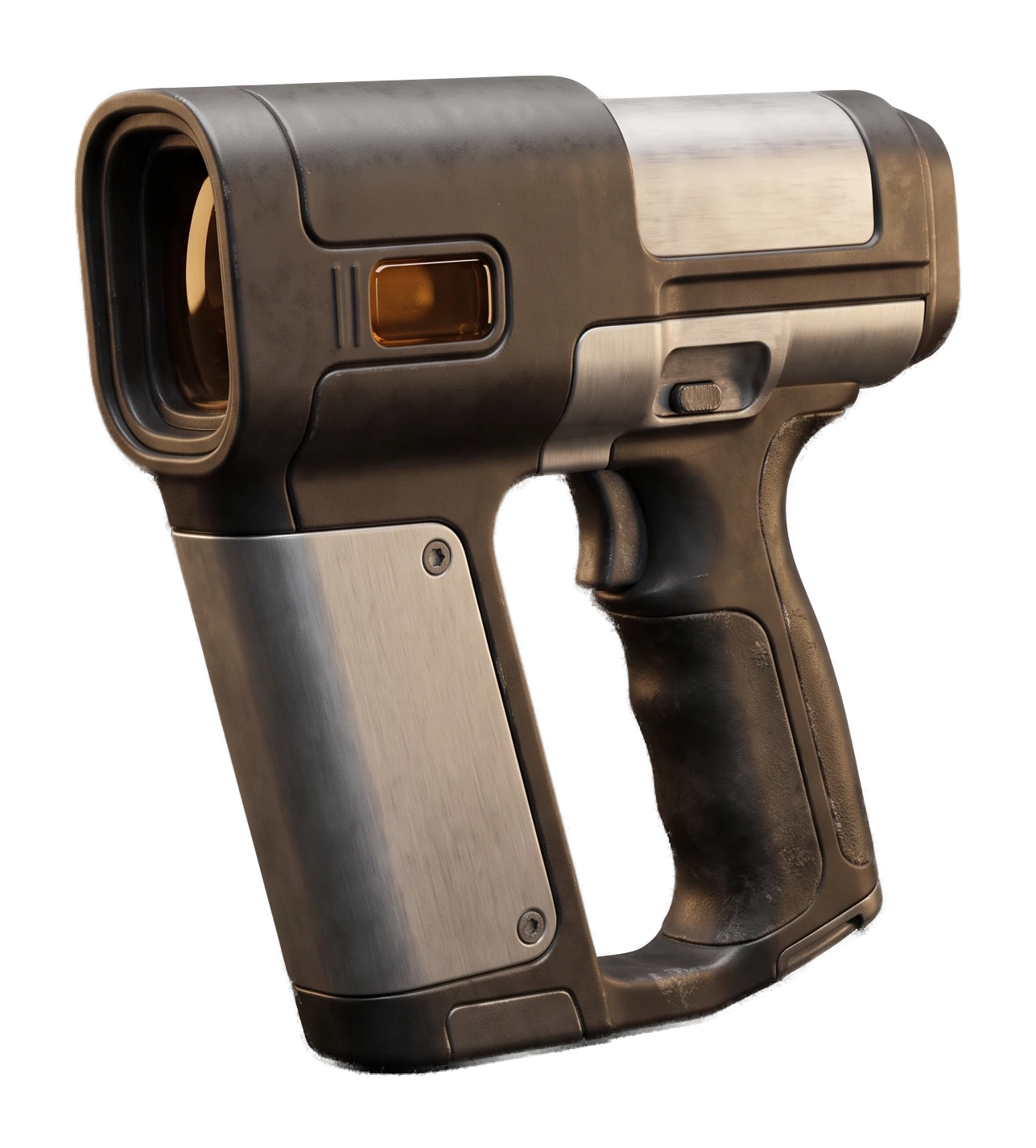 Industrial product-style 3D scanner illustrating local concept generation in Fudge3d