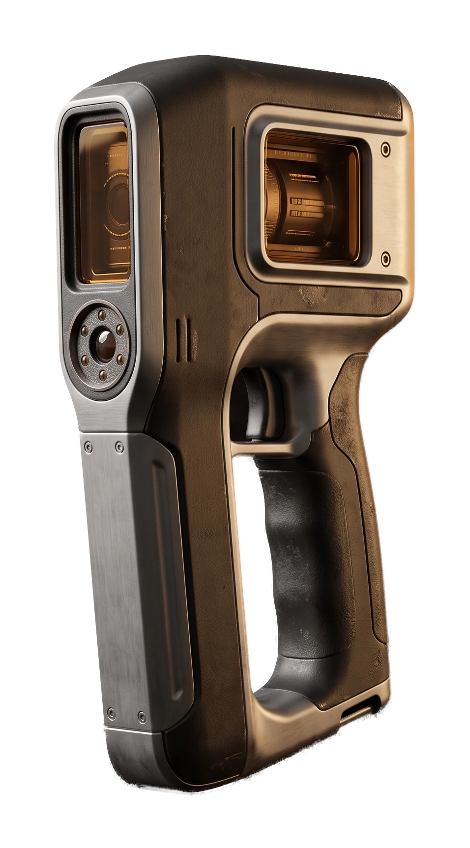 Compact real-time 3D scanner prop illustrating asset creation for VR and AR